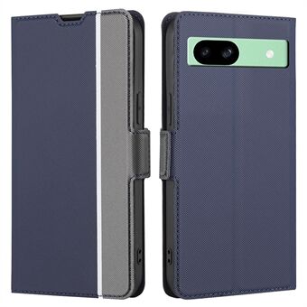 Til Google Pixel 8a Faldbeskyttende etui med kortholder i twill tekstur-læder mobiltelefoncover