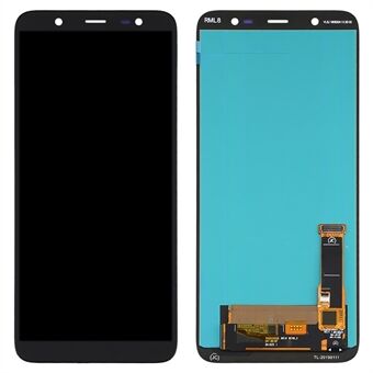 OLED Display Touch Screen Digitizer glassamling til Samsung Galaxy J8 (2018) J810 reservedel - sort