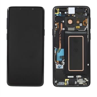 OEM LCD-skærm og digitalisator samling + ramme del (uden logo) til Samsung Galaxy S9 G960 - Sort