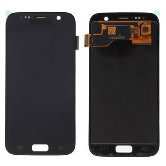 LCD Skærm og Digitizer Samlings Reparation Del med Fingeraftryksknap Mat [TFT Version] til Samsung Galaxy S7 G930 - Sort