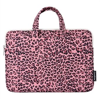 CANVASARTISAN H31-B01 15" Stor Kapacitet Laptop Taske Moderigtigt Leopard Mønster Stødsikker Bærbar Computer Omslag Sleeve