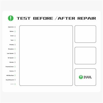 2UUL ST92 30cmx25cm Magnetisk Projektmåtte Arbejdsmåtte Telefon Reparationsværktøjsmåtte