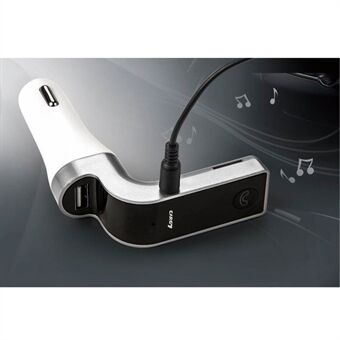 G7 Smart Car Bluetooth MP3-afspiller FM-transmitter USB-billader Håndfri bilsæt