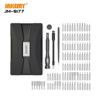 JAKEMY JM-8177 106-i-1 multifunktions magnetisk skruetrækkersæt Telefon Tablet reparationsværktøj