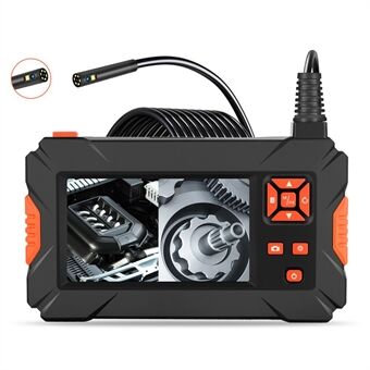 P130 10m Hard Wire Vandtæt 8mm Dual-Lens Inspection Snake Camera LED Light Borescope Industrielt endoskop