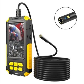 P50 5m Hard Wire 8mm Dual Lens Industrial Endoscope 4,5 tommer skærm Bærbar Vandtæt HD Borescope Pipe Inspection Camera