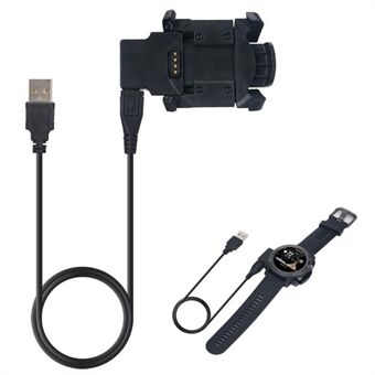 Opladningsstation Cradle + USB Data Sync-opladerkabel til Garmin Fenix 3 HR / Fenix3 / Quatix 3