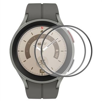 ENKAY HAT-PRINCE 2 Stk / Sæt Skærmbeskytter til Samsung Galaxy Watch 5 Pro 45mm 3D Buet Blød PC Edge + PMMA Fuld Cover Ultra Clear Film