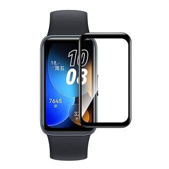 1Pc HD Clear Screen Protector til Huawei Band 8, Black Edge Anti-ridse 3D PET skærmfilm