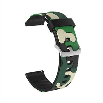 20mm Camouflage Skin Fleksibel silikone urrem til Huami Amazfit Watch Youth Version / GT2 42mm