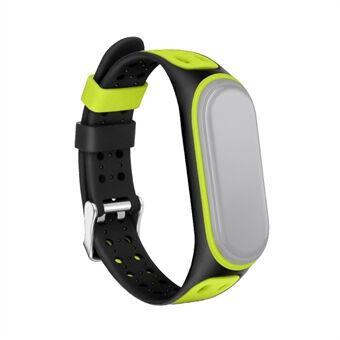 Bi-farvet silikone urrem udskiftningsrem til Xiaomi Mi Band 5