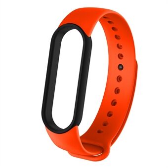 Bi-farve blød TPU urrem udskiftning til Xiaomi Mi Band 5