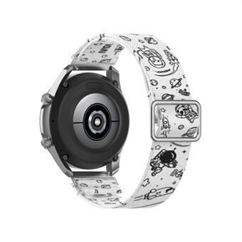 Mønster Trykt Justerbart Smart Ur Udskiftningsrem Nylon Urrem 20mm til Samsung Galaxy Watch3 41mm / Ur Active