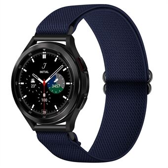 20 mm flettet nylonarmbånd Justerbar elastisk solo-løkkerem til Samsung Galaxy Watch4 Classic 42 mm 46 mm / Watch4 40 mm 44 mm / Watch3 41 mm / Watch Active2 40 mm 44 mm / Watch Active