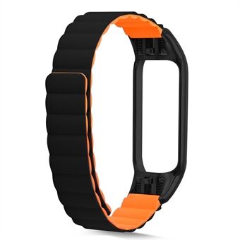 Silikone magnetisk suge urrem Udskiftningsarmbånd til Xiaomi Mi Band 5/6