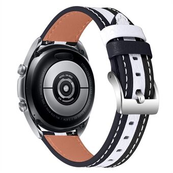 Til Samsung Galaxy Watch4 40 mm/44 mm / Galaxy Watch 42 mm Farvesplejsning Urrem Ægte læderurrem 20 mm