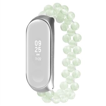 Udskiftning af Smart til Xiaomi Mi Band 3/4 Luminous Agate Beaded Armbånd Håndledsrem