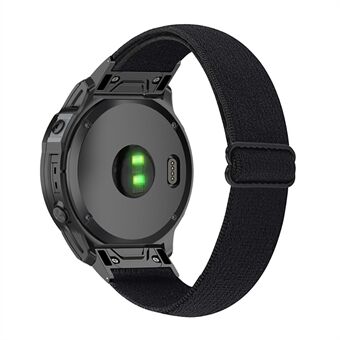 Til Garmin Fenix Series 7X/6X/Coros Vertix 2 Elastisk Nylon Urrem Justerbar Armbånd Smart Watch Åndbar Band til Damer/Mænd