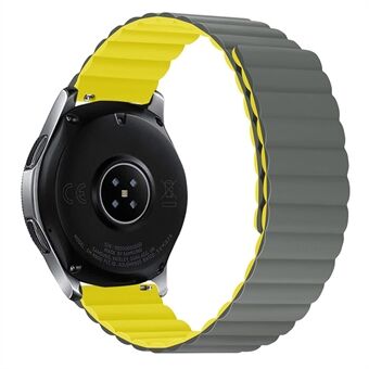 Til Samsung Galaxy Watch4 40mm/44mm/ Garmin Venu2 Plus/Venu Sq Dual Color Urrem 20mm Silikone Magnetisk Urrem Udskiftning