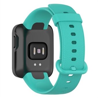 Til Xiaomi Redmi Watch Blødt Silikone Urbånd Litchi Tekstur Udskiftning Armbåndsrem Tilbehør