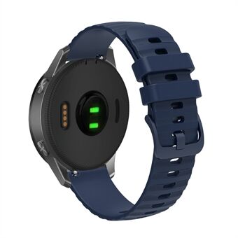 Til Garmin Venu 2S / Vivomove 3S / Vivoactive 4S Wave Grain Dots Silikone urbånd 18 mm udskiftning justerbar rem