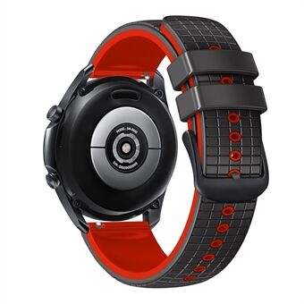 Urrem med Quick udløsning til Huawei Watch Buds / GT3 SE / GT3 Pro , Grids Texture 22 mm Dual-color Silikone Remme