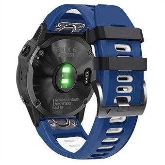 Til Garmin Tactix Delta / Enduro / Fenix 7X / Fenix 7X Silikone Urrem Dual Color Quick Release Urrem