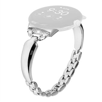 Til Google Pixel Watch Bling Band D-formet Rhinestone Decor Kobber Metal Armbånd Urrem