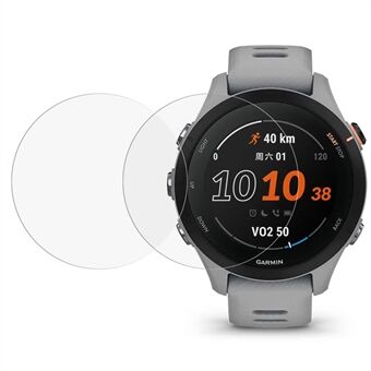 Til Garmin Forerunner 255S 2 stk/pakke 2.5D Arc Edge Anti-Wear Ultra klart hærdet glas beskyttelsesfilm Smart Watch skærmbeskytter