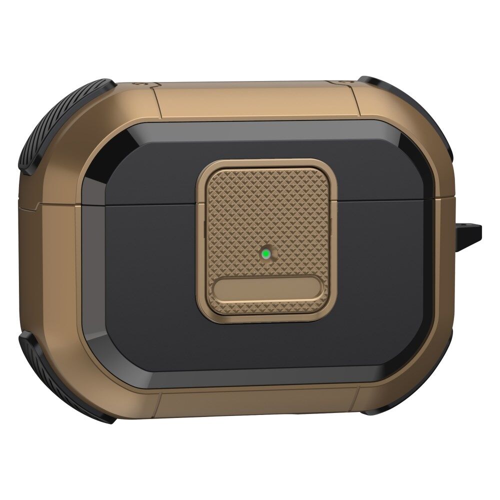 Minimer Økologi Handel Stødsikker taske til Apple AirPods Pro Case Cover med lås, karabinhage TWS  Headset TPU PC Shell