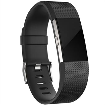 Tekstureret sports silikone urrem til Fitbit Charge 2