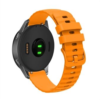 Til Samsung Galaxy Watch3 45 mm R840 / Galaxy Watch 46 mm / Garmin Forerunner 255 Silikone urremme 22 mm Wave Grain Dots erstatningsurremme