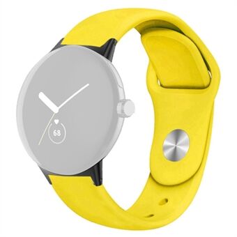 Til Google Pixel Watch Silikone Sport Watch Band Armbånd med Quick udløsning, åndbar rem