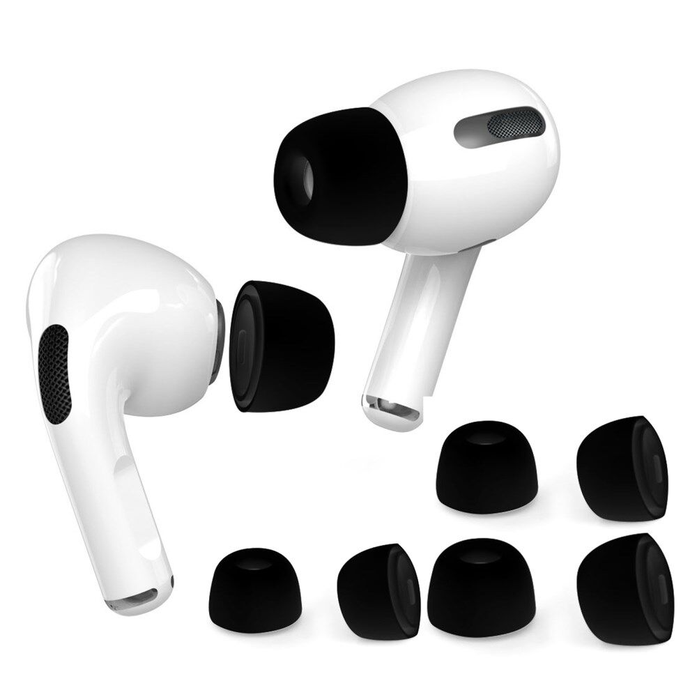 AHASTYLE PT99- Pro-1 Tre øretelefonspidser Erstatning til Apple AirPods Pro / AirPods Pro 2 Silikone Bluetooth-headset-ørehætter, størrelse: S+M+L