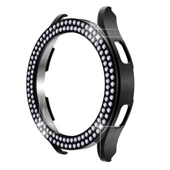 Til Samsung Galaxy Watch 5 44mm Halvt Cover Dobbelt Rhinestones Decor PC Watch Beskyttelsesetui