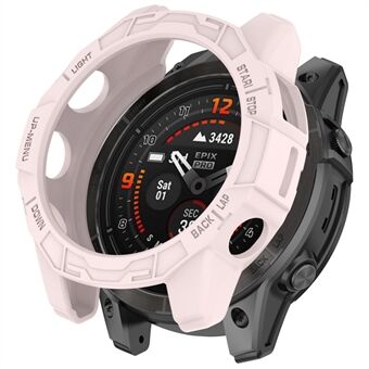 Til Garmin Fenix ​​7 Pro / Fenix ​​7 / Epix Pro 47 mm Anti-kollision TPU Urkasse Hul beskyttelsesramme