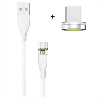 2M Magnetisk Type-C USB Data Sync opladerkabel til Samsung Huawei Xiaomi