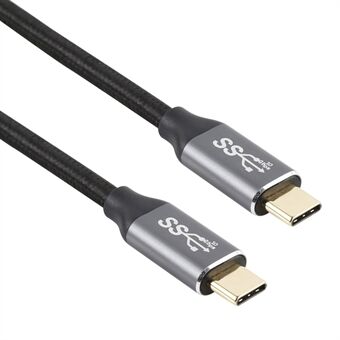 0,5 m Type-C til Type-C kabel Data Sync Opladningsflettet ledning