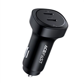 ACEFAST B2 72W Dobbeltporte USB-C Zinklegering Biloplader Adapter