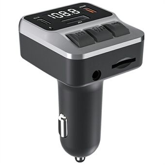 C65 Bil Bluetooth FM Transmitter med Dual Type-C Port PD 30W Hurtigopladningsadapter