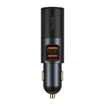 BASEUS Share Together 120W Dual USB Port Hurtigoplader til bil med cigarettænder til 12-24V bil