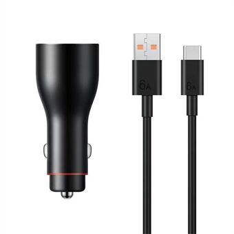 HUAWEI P0006 Super-Hurtig Opladning Biloplader 66W Maks Biloplader med 2 USB-A Udgangsporte