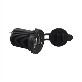 12V Dobbelt USB Bil Motorcykel Lastbil Cigaret Lighter Adapter Mobiltelefon USB Oplader til Bil Stikdåse Moto Tilbehør