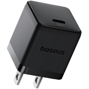 BASEUS Palm USB-C Enkeltport 20W Hurtigoplader US-stik Vægopladningsadapter