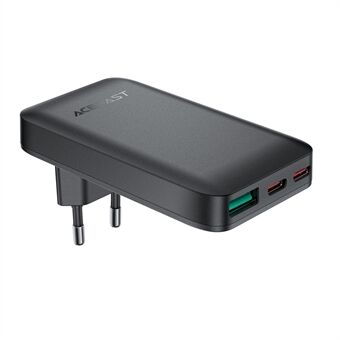 ACEFAST A100 PD 65W Hurtigopladende GaN Vægoplader med 2xUSB-C+USB-A, EU-stik