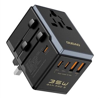 DUDAO A35Pro A35Pro Global Rejselader 35W GaN Hurtigopladningsadapter med 2 USB + 3 Type-C Porte