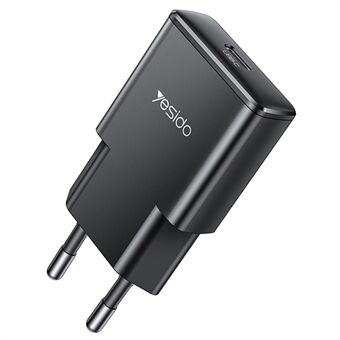 YESIDO YC74 Ultra-Tynd 30W Hurtigoplader Type-C Port Strømadapter, EU-stik