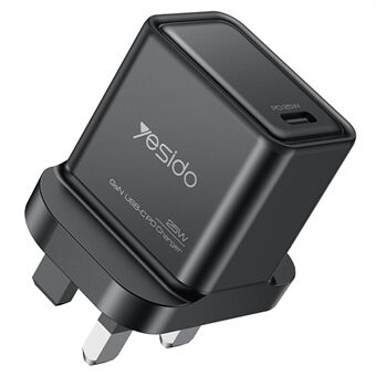 YESIDO YC81 GaN 25W Telefonoplader Type-C Port Strømadapter