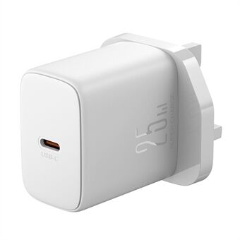 JOYROOM TCF11 PD 25W USB-C Hurtigoplader UK-stik Mobiltelefon Rejsevægoplader til telefontablet