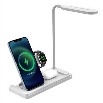 HT-503 Foldbar 15W Trådløs Oplader til Telefon / Ur / Øretelefoner med Touch Kontrol LED Bordlampe